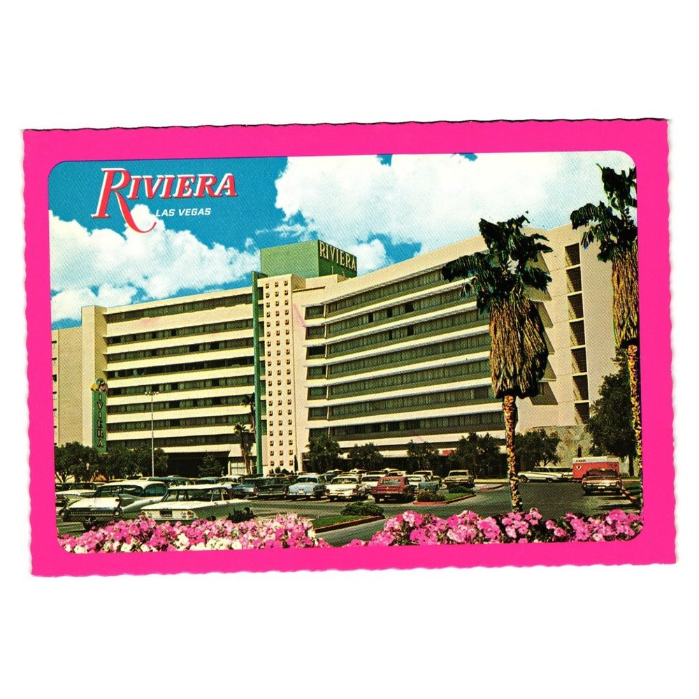 Vintage Postcard Rivera Las Vegas Casino Hotel Nevada Gambling Shows Vacation